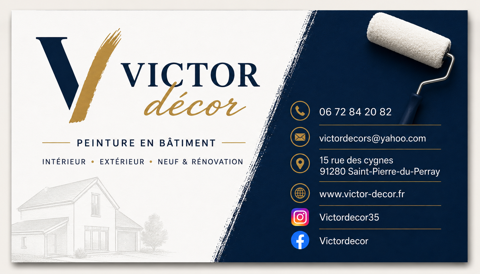 Carte de visite Victor Décor